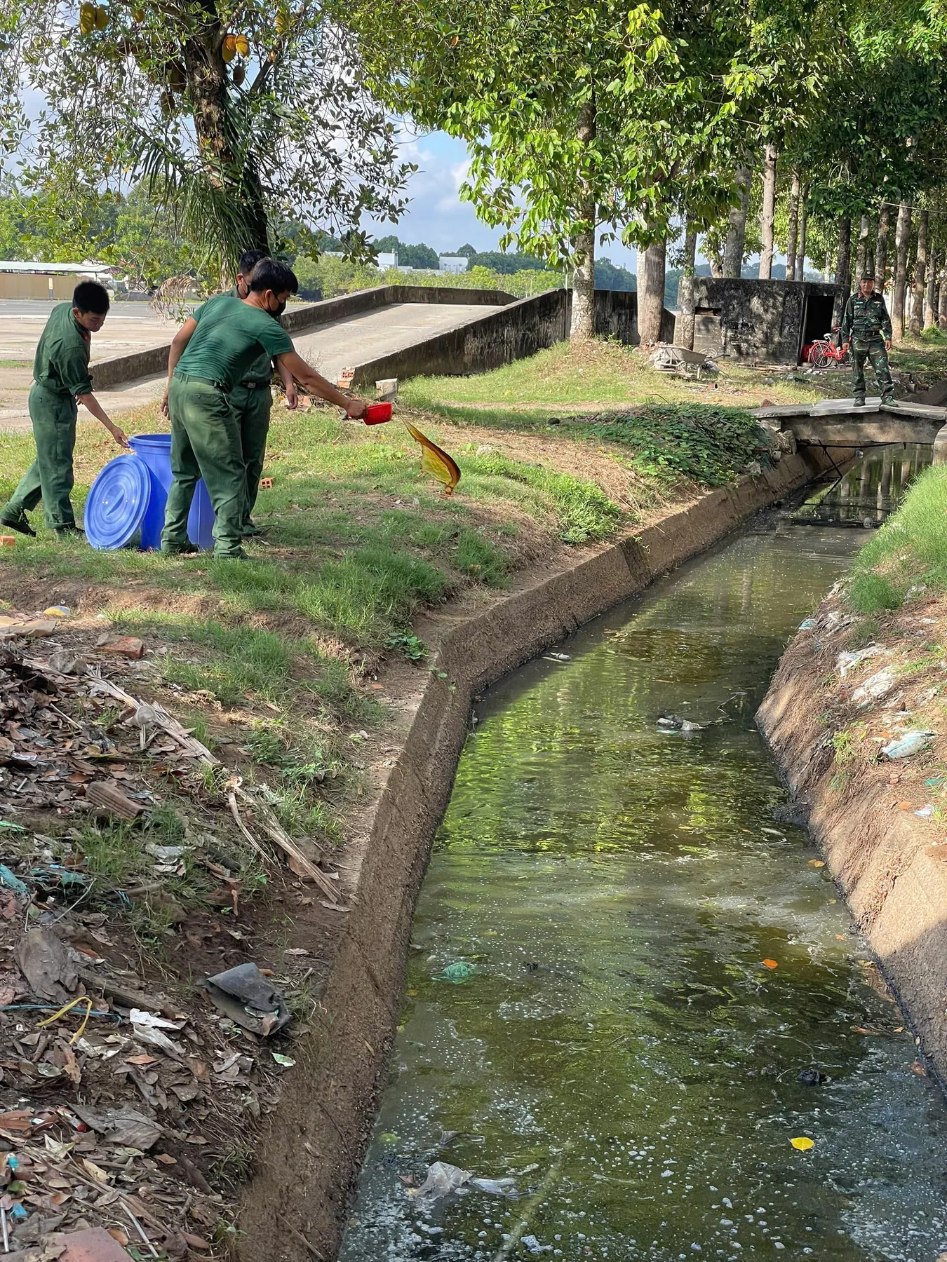 Wastewater treatment dosing during the Soc Trang pilot