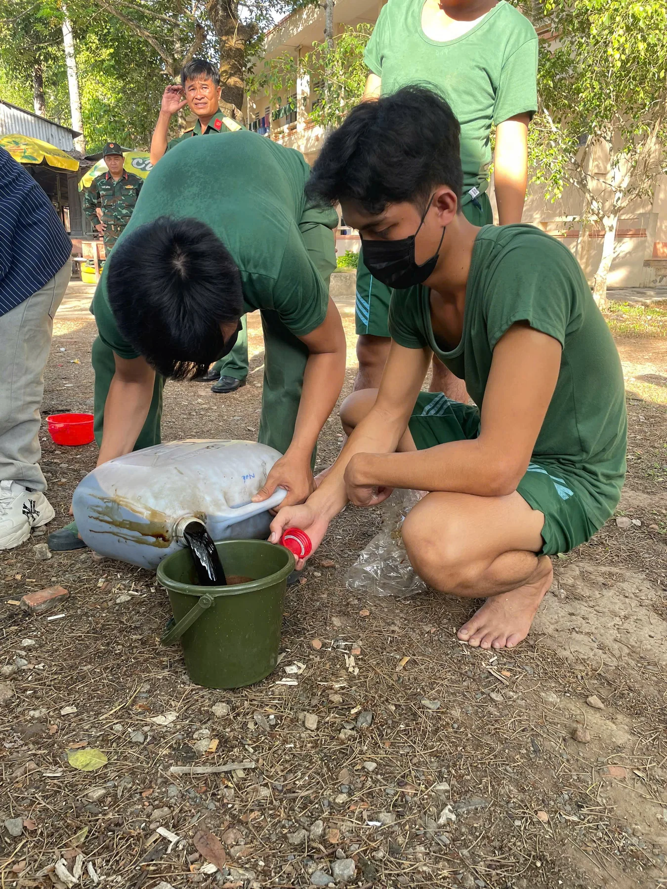 Field treatment preparation during the Soc Trang pilot
